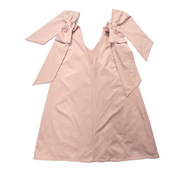 FORE New York & Company Women’s Pink Shoulder Bow Party Mini Dress Size S - Picture 8 of 12